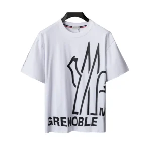 MC Grenoble Logo Print T-shirt in White - 106 - mc0000106