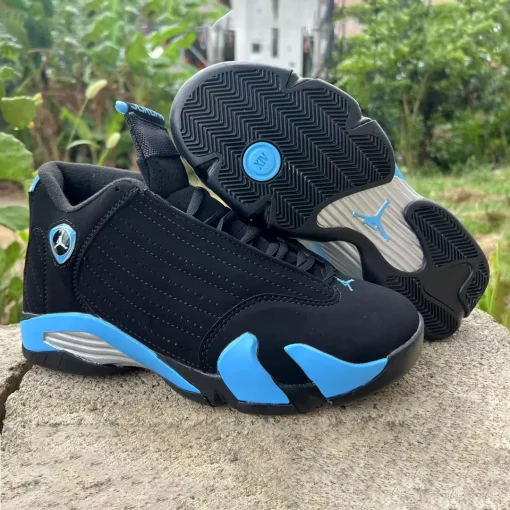 AJ 14 Black University Blue Shoes Sneakers – nk0004488 - Image 3
