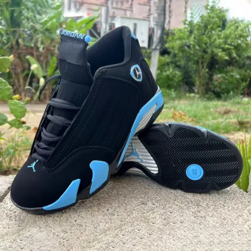 AJ 14 Black University Blue Shoes Sneakers – nk0004488 - Image 4