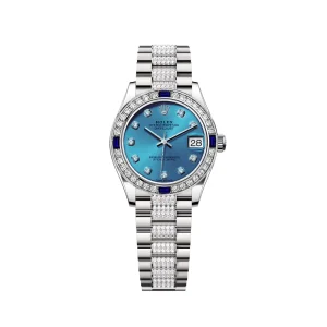 RL Datejust 31 69174 Steel Aqua Blue Dial Diamond Sapphire - RL0024