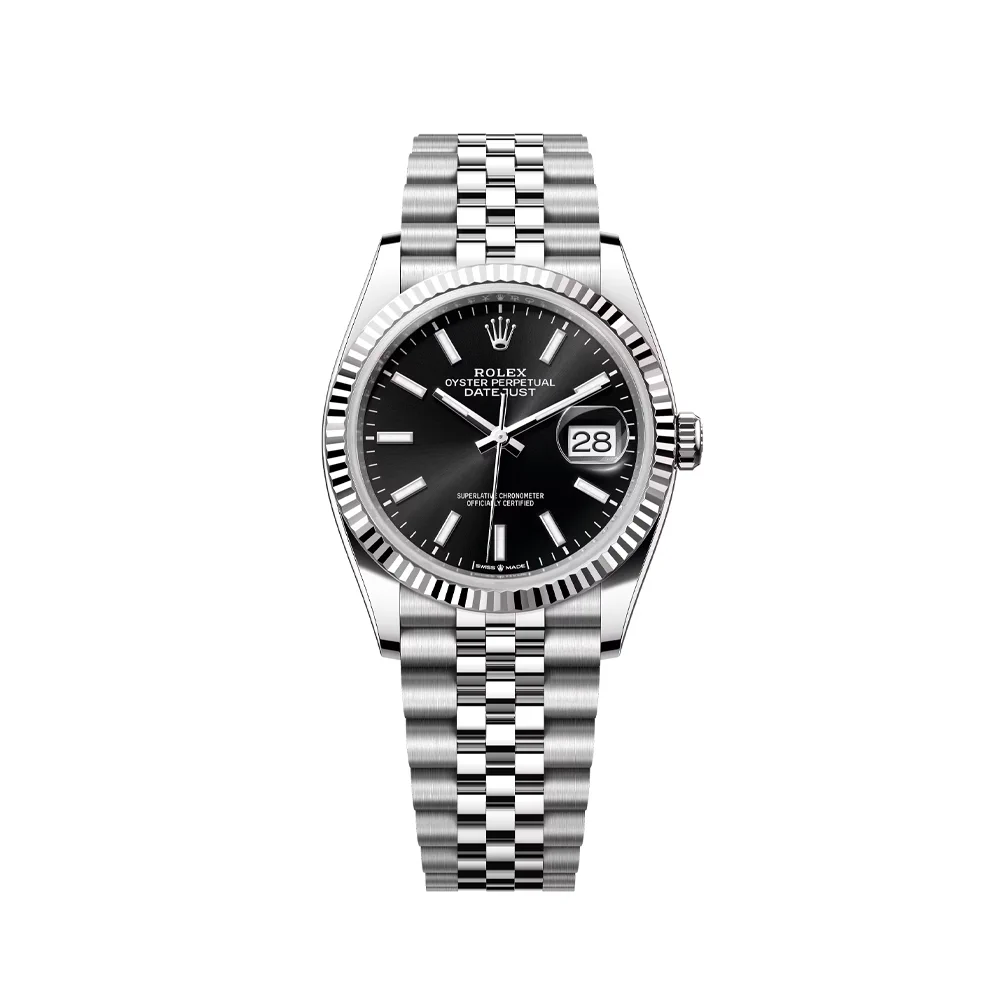 RL Datejust 36 126234 Black White Gold Jubilee Bracelet - RL0027