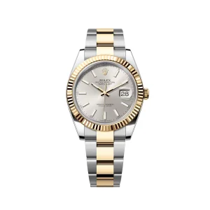 RL Datejust 41 126333 Yellow Gold Steel White Oyster Bracelet - RL0031
