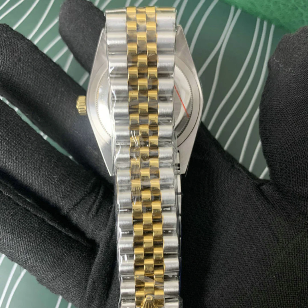 RL Datejust 36 126283 White Gold Dial Diamond Jubilee Bracelet Custom - RL0036 - Image 4