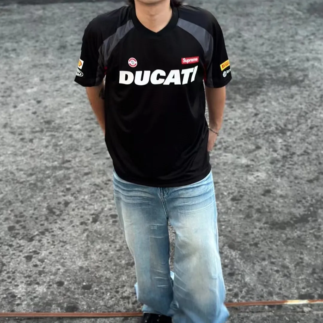 SUP x Ducati Racing Jersey T-Shirt in Black - 511 - spm0000511 - Image 10