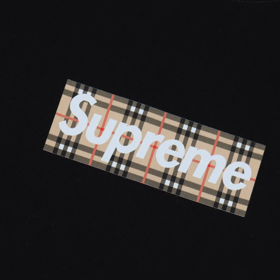 SUP x BUR Box Logo T-Shirt in Black - 516 - spm0000516 - Image 4