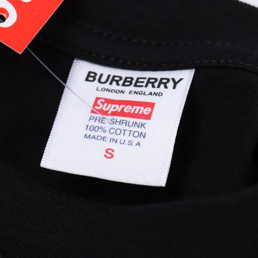 SUP x BUR Box Logo T-Shirt in Black - 516 - spm0000516 - Image 5