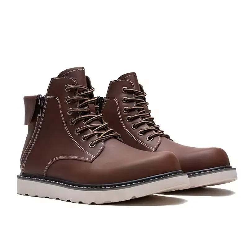 High Quality Men's Boots Genuine Leather Men Boots - Image 4