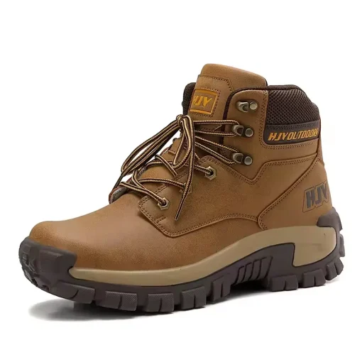 High-Top Leather Men's Boots Breathable Desert Combat