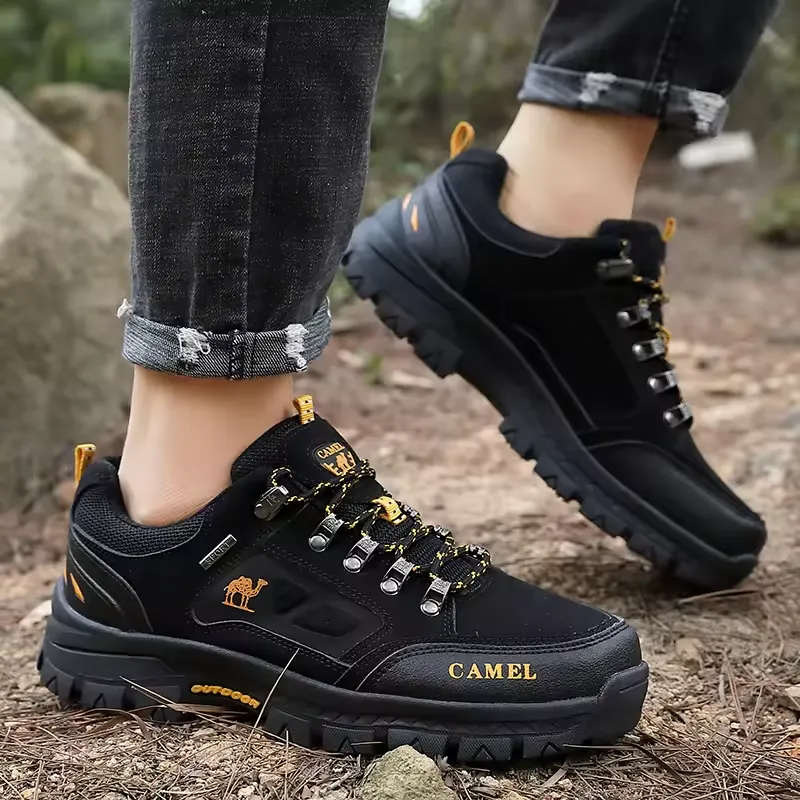 Brand Black Hiking Shoes Men Outdoor Climbing Trekking - Image 3