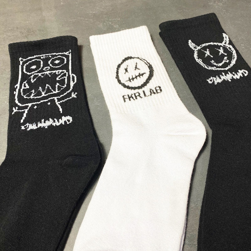 Men Socks Cotton Cartoon Pattern - Image 11