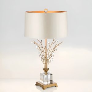Gleaming Gold-Plated Table Lamp