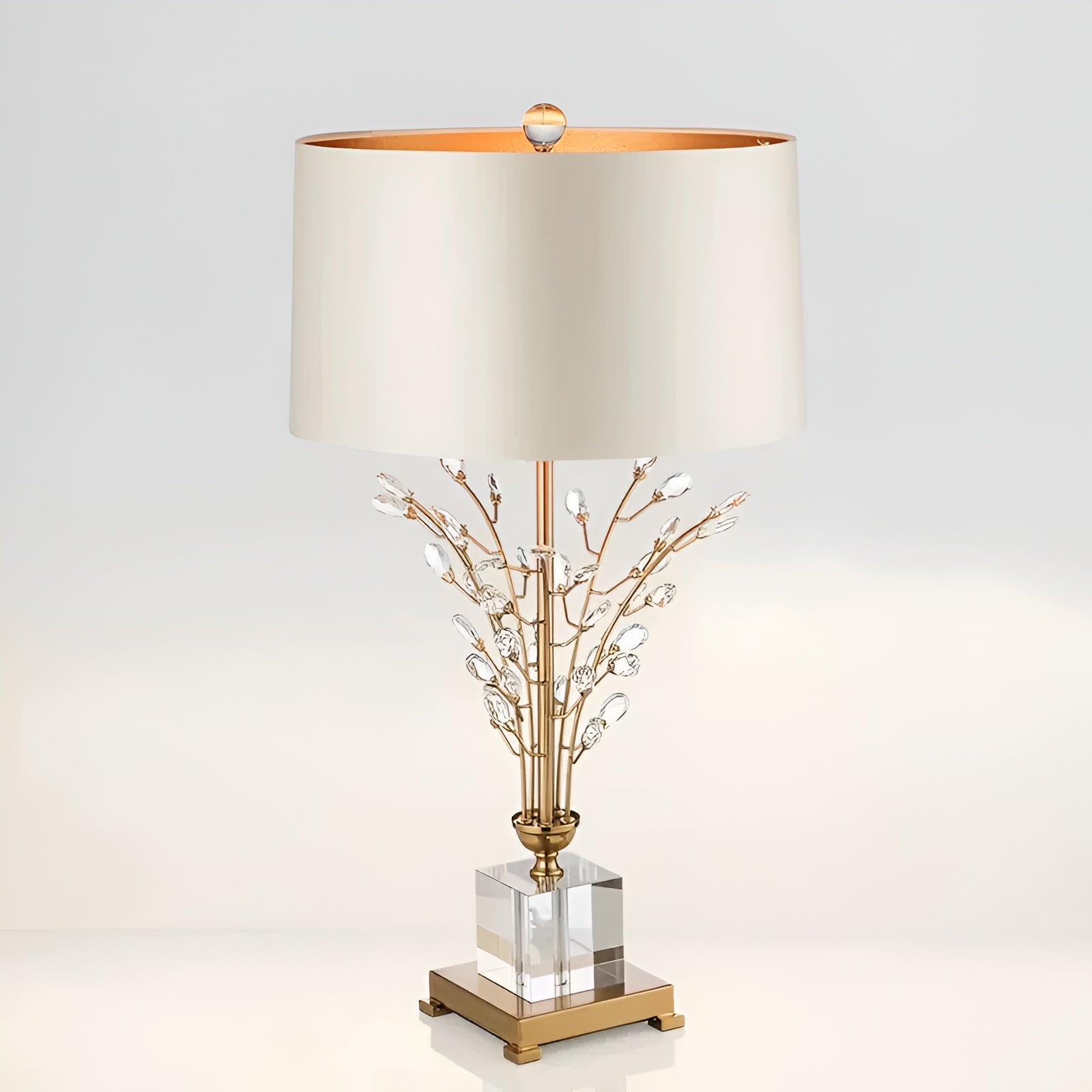 Gleaming Gold-Plated Table Lamp