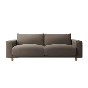 Black 2.5-Seat Feather Sofa
