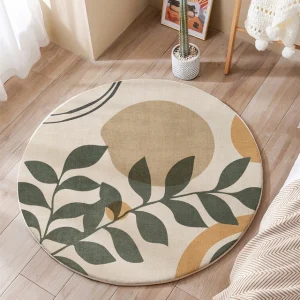 Bubble Kiss Nordic Round Carpets Rugs 100cm, Green