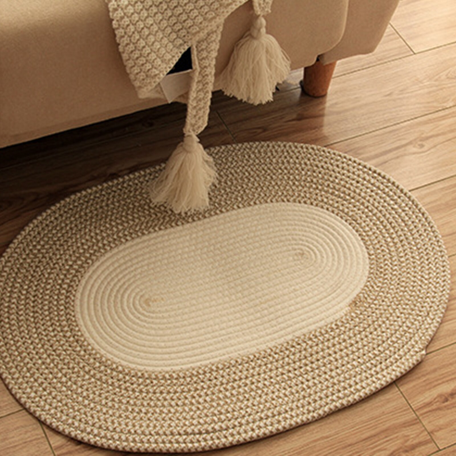 Hand-woven Sand Scraping Door Entrance Welcome Mat - Image 2