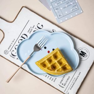 Ins Cartoon Ceramic Tableware Dessert Plate, Cloud