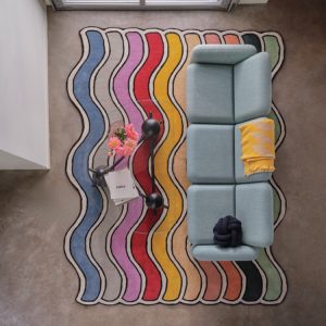 Cute Decoration Rainbow Soft Fluffy Area Rug