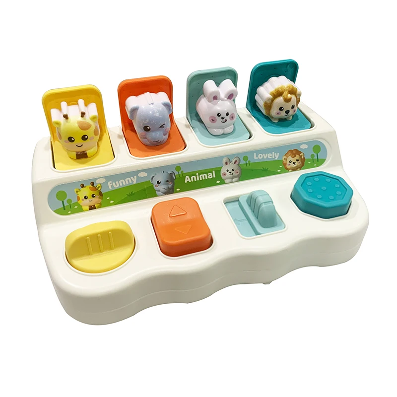 Suitable for Children's Birthday Gifts Montessori Pop up Animal Toys and Learning Boxes - Enhance Logic and Motor Skills, - Image 3