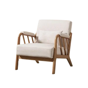 Modern Accent Sofa with Solid Wood Frame