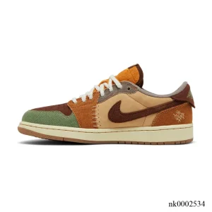 Alternative view of Zion Williamson x AJ 1 Low OG Voodoo Shoes Sneakers – nk0002534