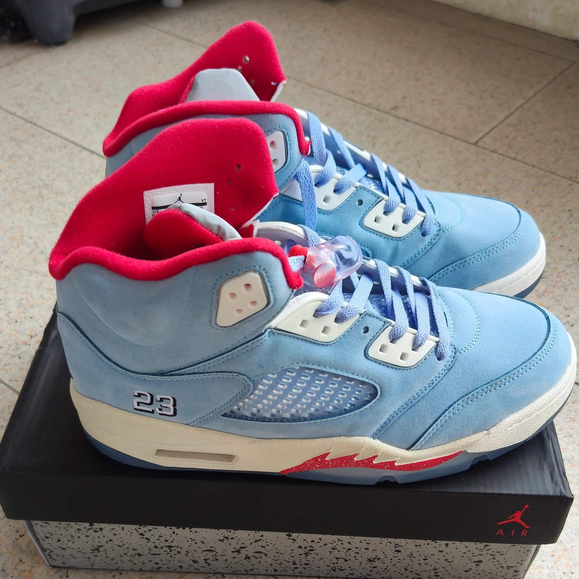 AJ 5 Retro Trophy Room Ice Blue Shoes Sneakers - nk0000146 - Image 3