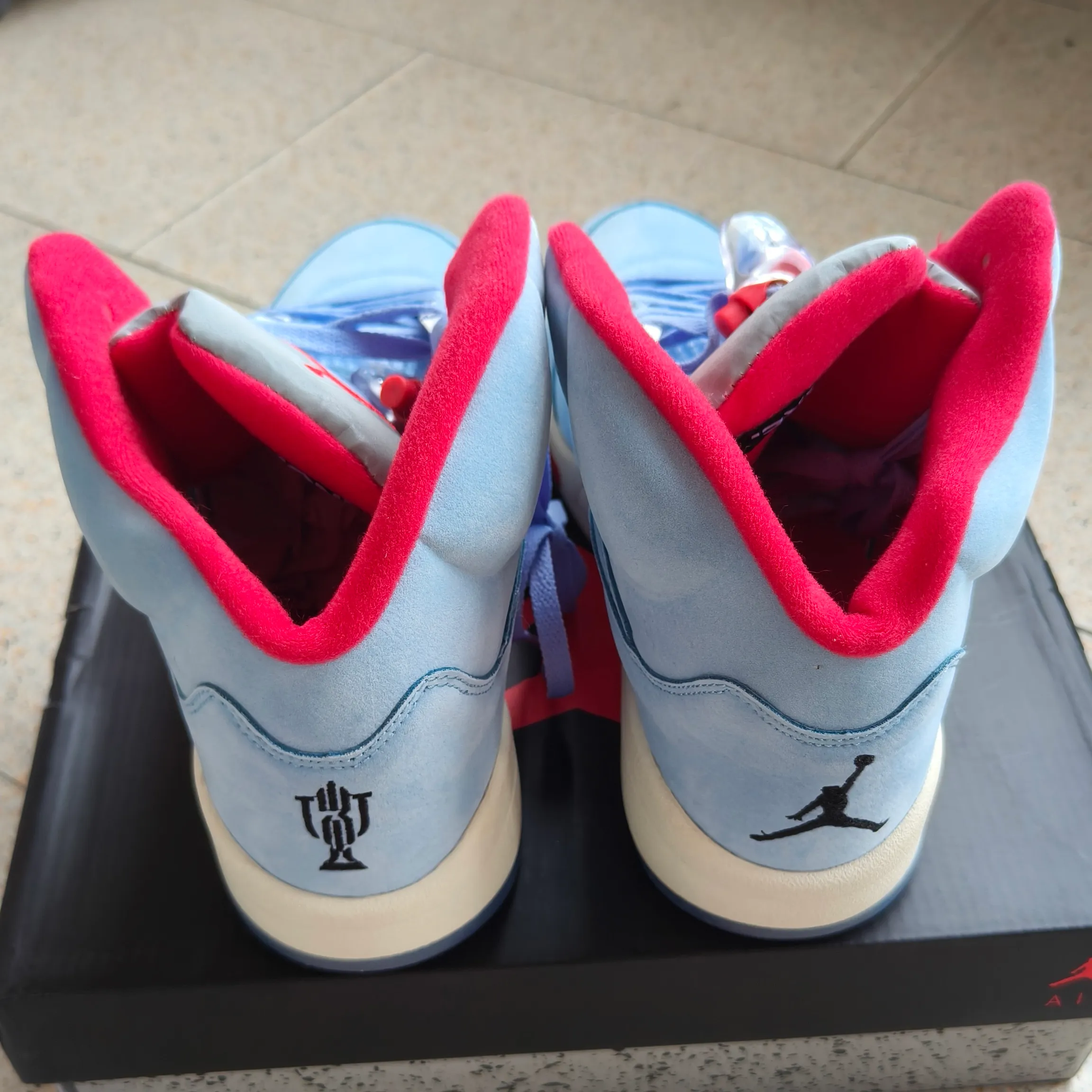 AJ 5 Retro Trophy Room Ice Blue Shoes Sneakers - nk0000146 - Image 7