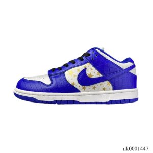 Alternative view of SB Dunk Low White Blue x Supreme Shoes Sneakers - nk0001447