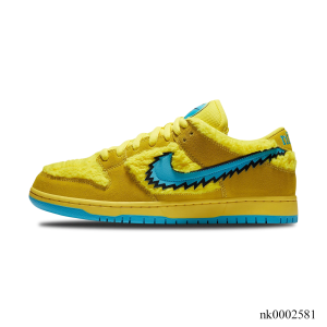 Alternative view of SB Dunk Low Grateful Dead Bears Opti Yellow Shoes Sneakers - nk0002581
