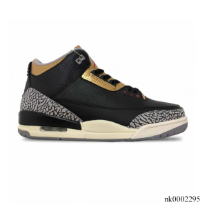 Alternative view of AJ 3 Black Gold Shoes Sneakers - nk0002295