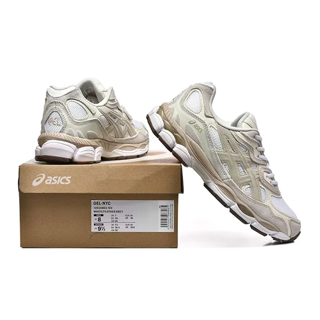 AS Gel NYC White Oyster Grey Shoes Sneakers - as0000011 - Image 7