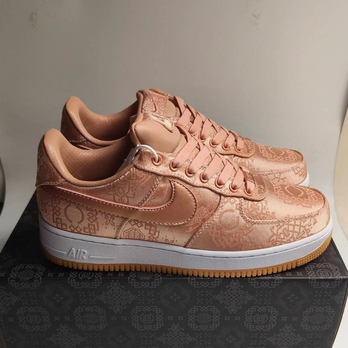 AF 1 Low Clot Rose Gold Silk Shoes Sneakers - nk0000199 - Image 9