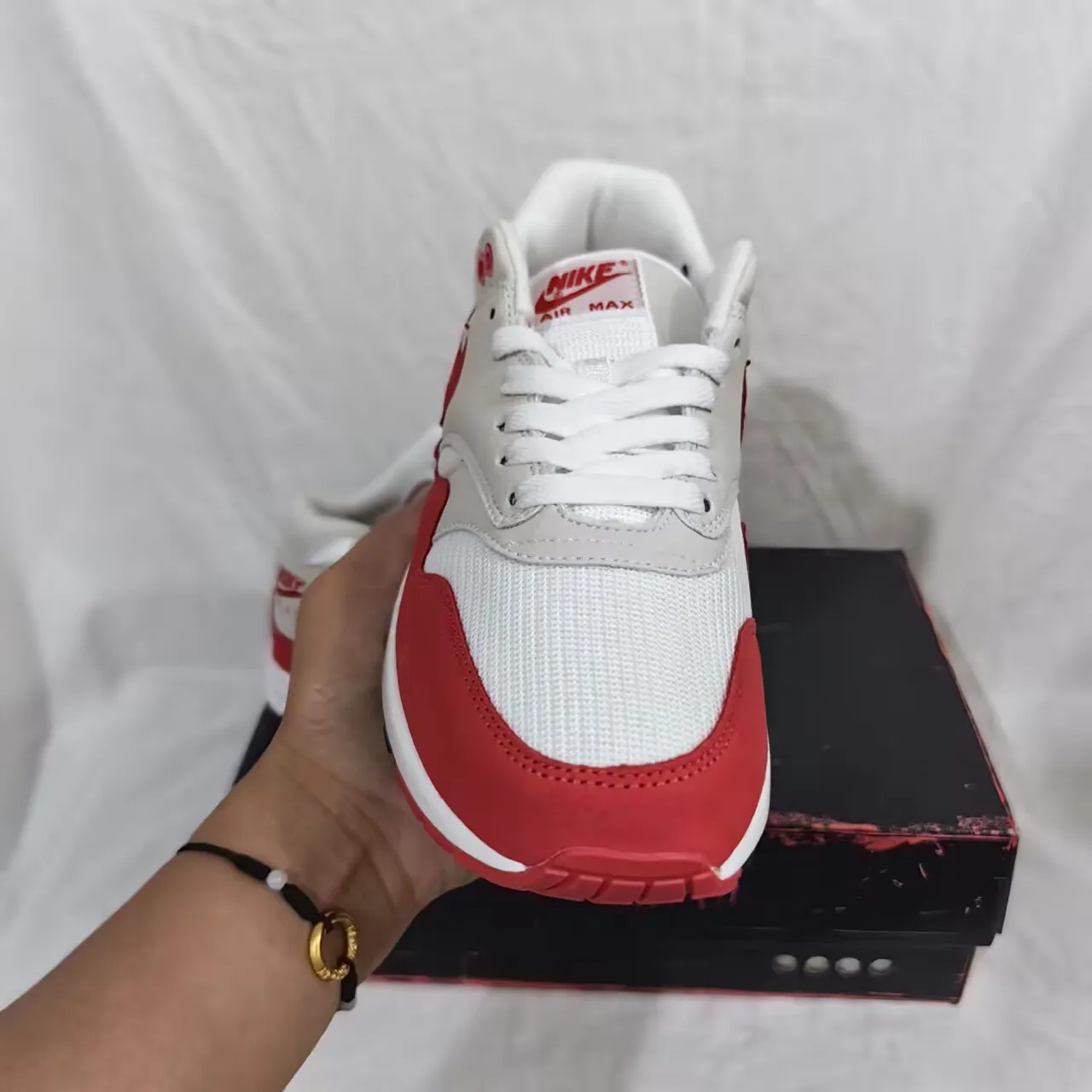 AM 1 Anniversary Red Shoes Sneakers - nk0000511 - Image 8