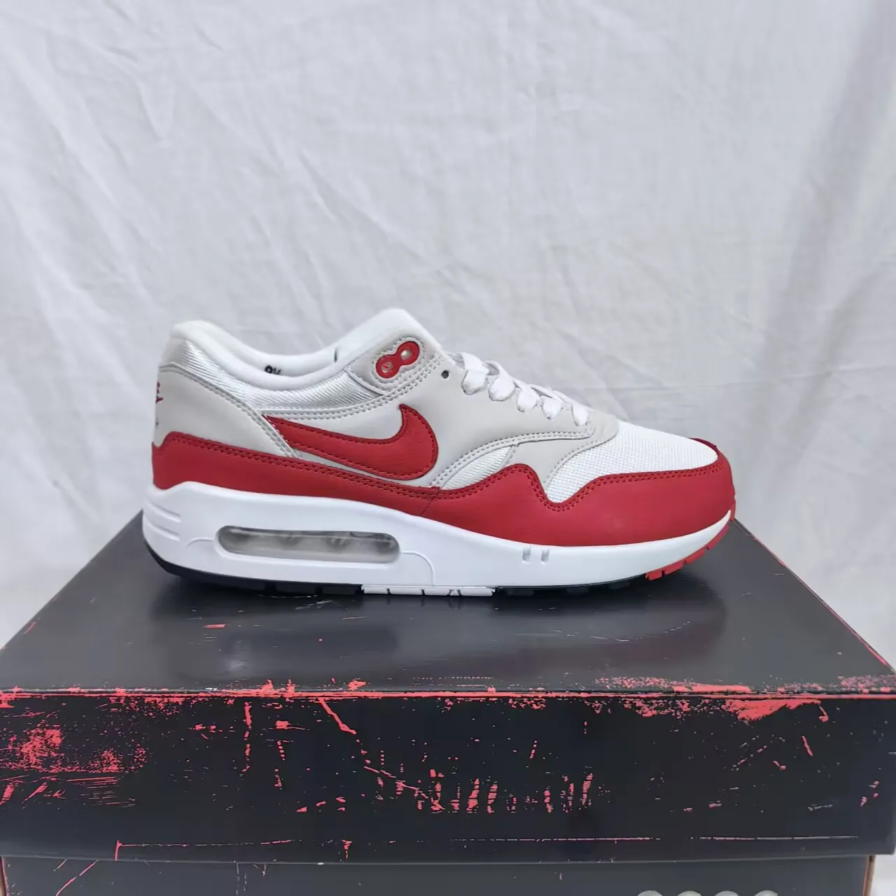 AM 1 Anniversary Red Shoes Sneakers - nk0000511 - Image 5