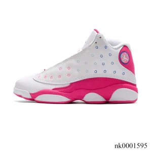 Alternative view of AJ 13 White Pink Blue Shoes Sneakers - nk0001595