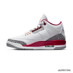 Alternative view of AJ 3 Retro Cardinal Red Shoes Sneakers - nk0001846