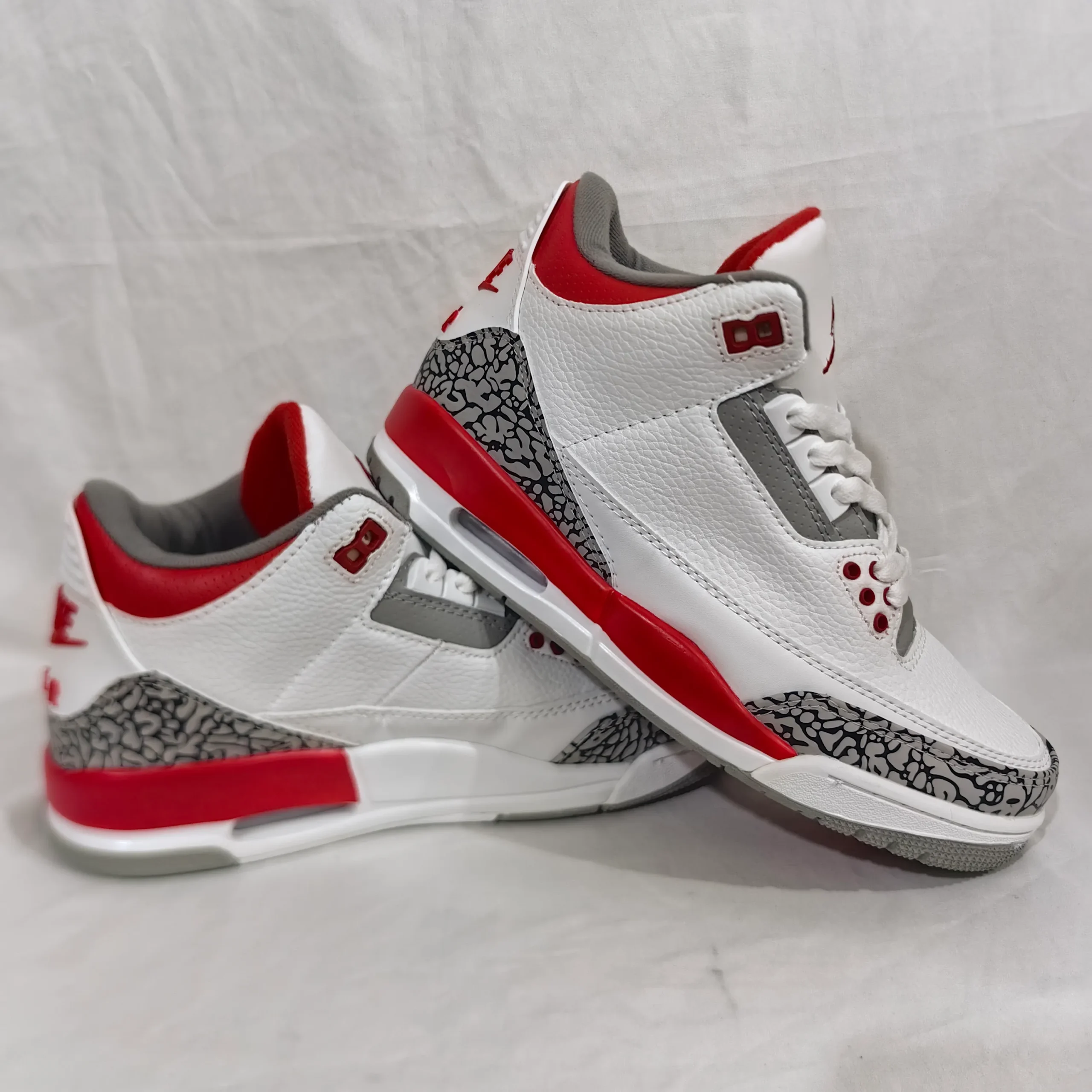 AJ 3 Retro Fire Red Shoes Sneakers - nk0002330 - Image 3