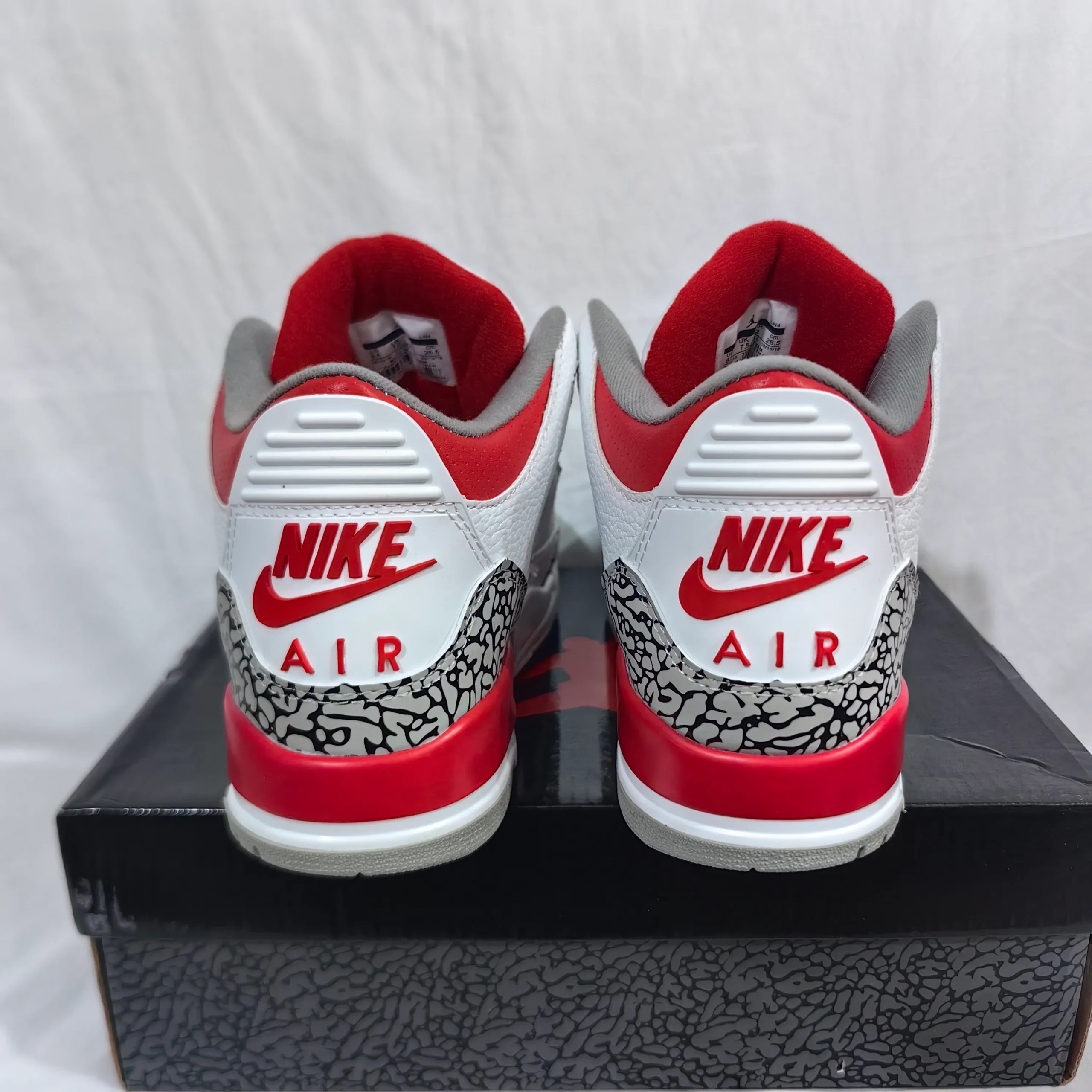 AJ 3 Retro Fire Red Shoes Sneakers - nk0002330 - Image 9