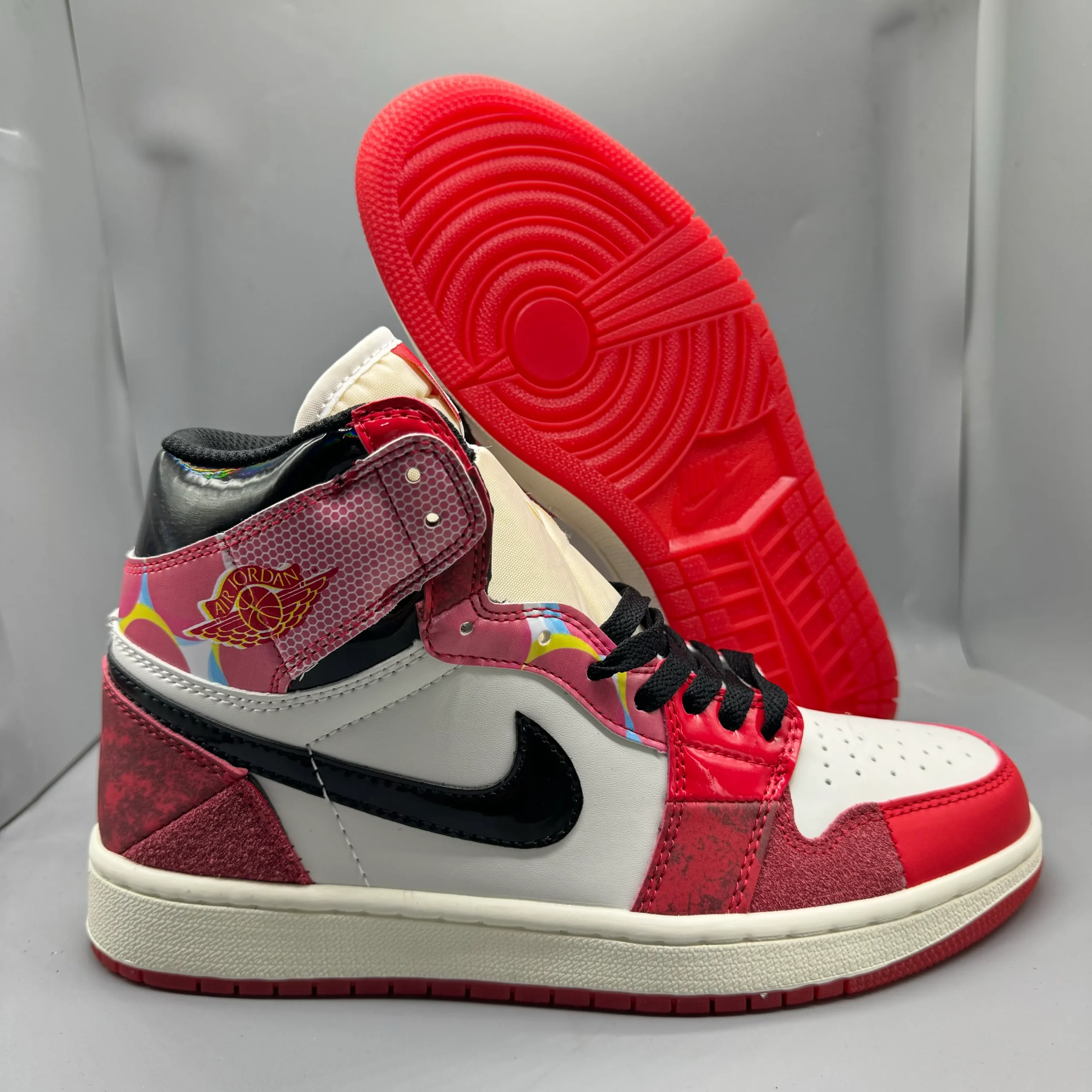 AJ 1 High OG Spider-Man Across the Spider-Verse Shoes Sneakers - nk0002967 - Image 7