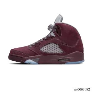 Alternative view of AJ 5 Burgundy Shoes Sneakers - nk0003082