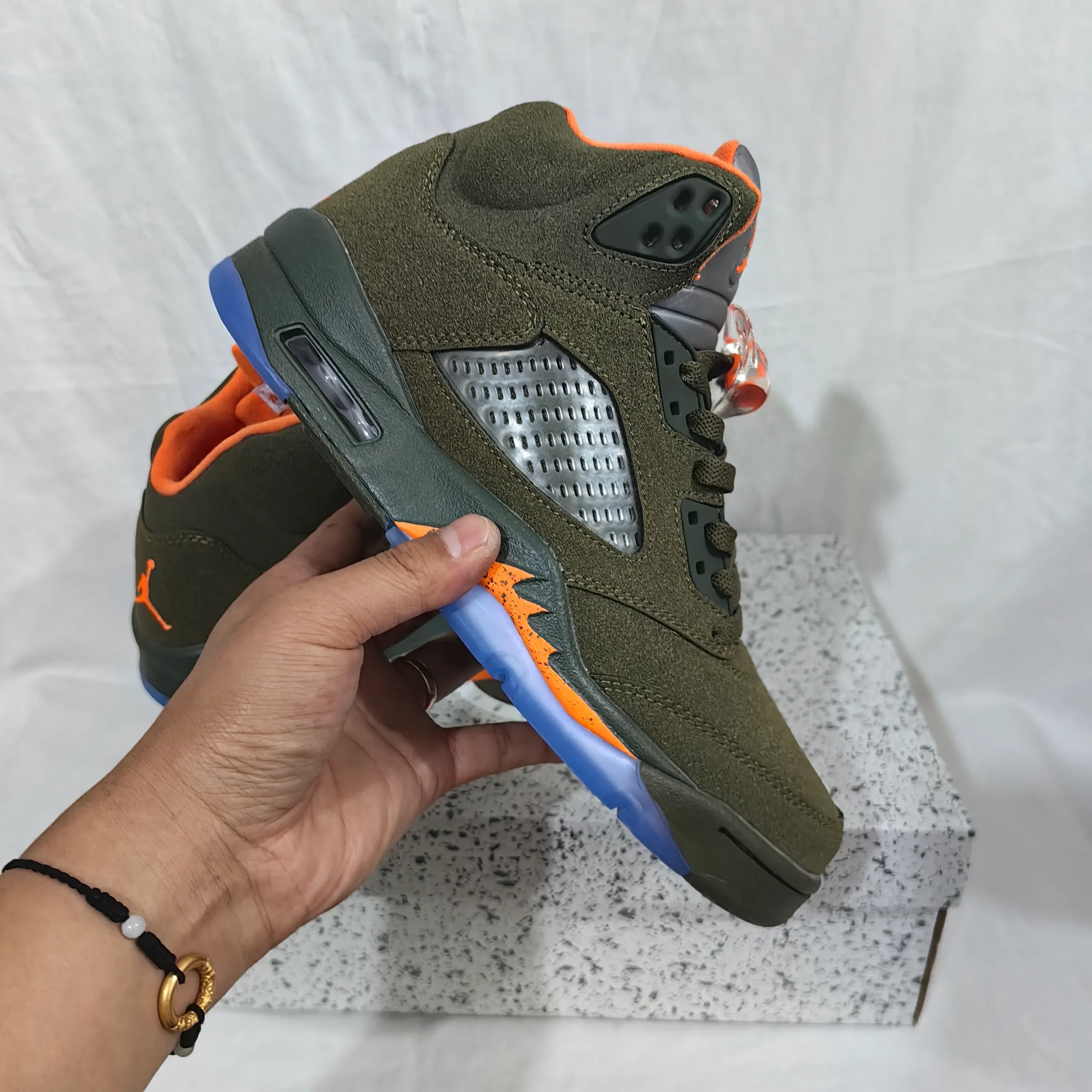 AJ 5 Olive Shoes Sneakers - nk0003202 - Image 6