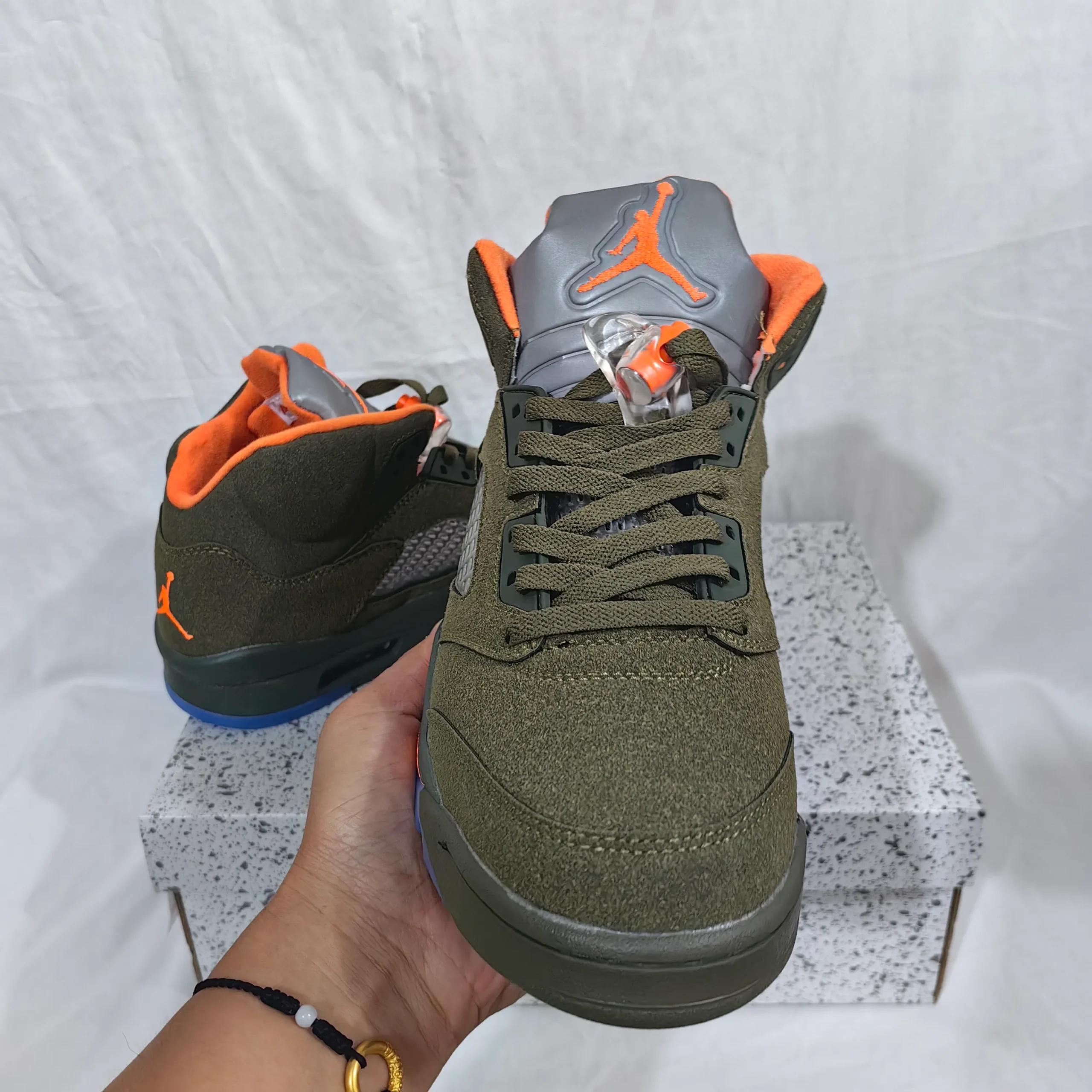 AJ 5 Olive Shoes Sneakers - nk0003202 - Image 7