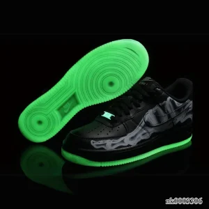 Alternative view of AF 1 Low Black Skeleton Halloween Shoes Sneakers – nk0003306