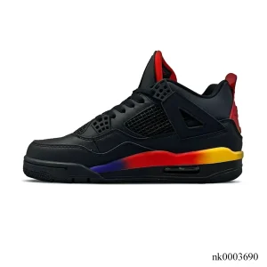 Alternative view of J Balvin x AJ 4 Gradient Rainbow Shoes Sneakers - nk0003690
