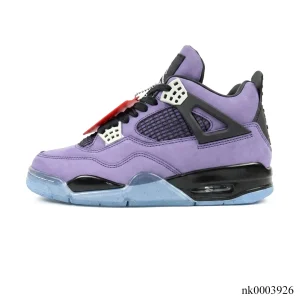 Alternative view of Travis Scott x AJ 4 F&F Dynasty Purple Shoes Sneakers - nk0003926