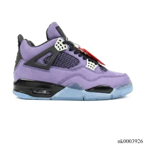 Travis Scott x AJ 4 F&F Dynasty Purple Shoes Sneakers - nk0003926