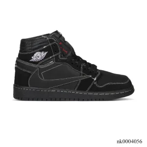 Alternative view of Travis Scott x AJ 1 High Black Phantom Shoes Sneakers - nk0004056