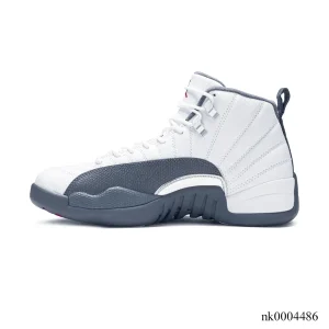 Alternative view of AJ 12 White Dark Grey Shoes Sneakers – nk0004486