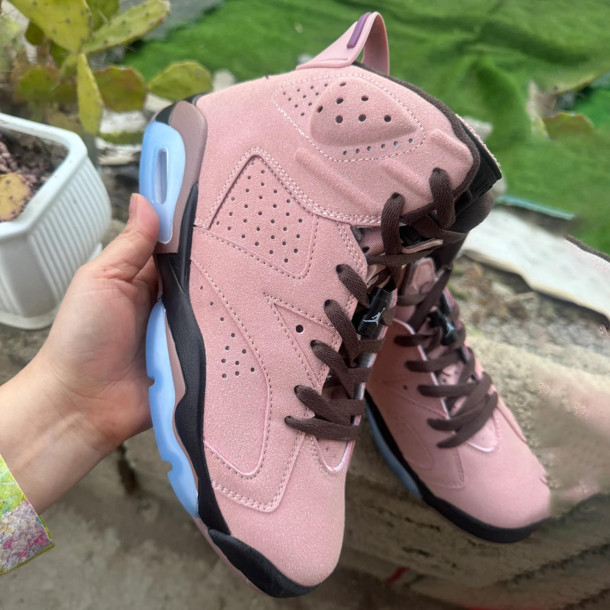 A Ma Maniere x AJ 6 SP Black Smokey Mauve Shoes Sneakers - nk0004756 - Image 4