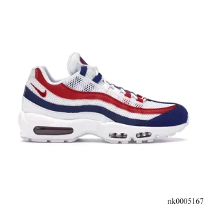 AM 95 White Deep Royal Blue Gym Red Shoes Sneakers - nk0005167