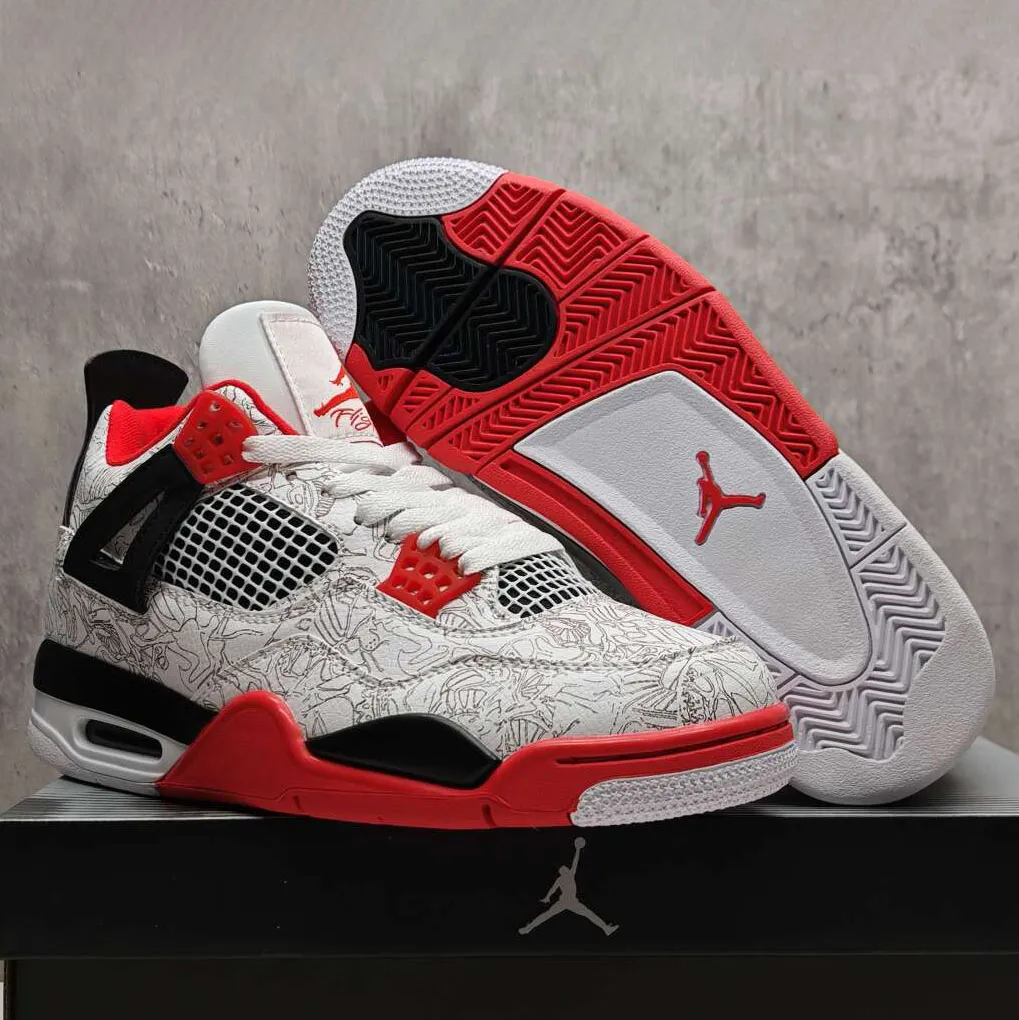 AJ 4 Retro "White Laser" Shoes Sneakers - nk0005251 - Image 5